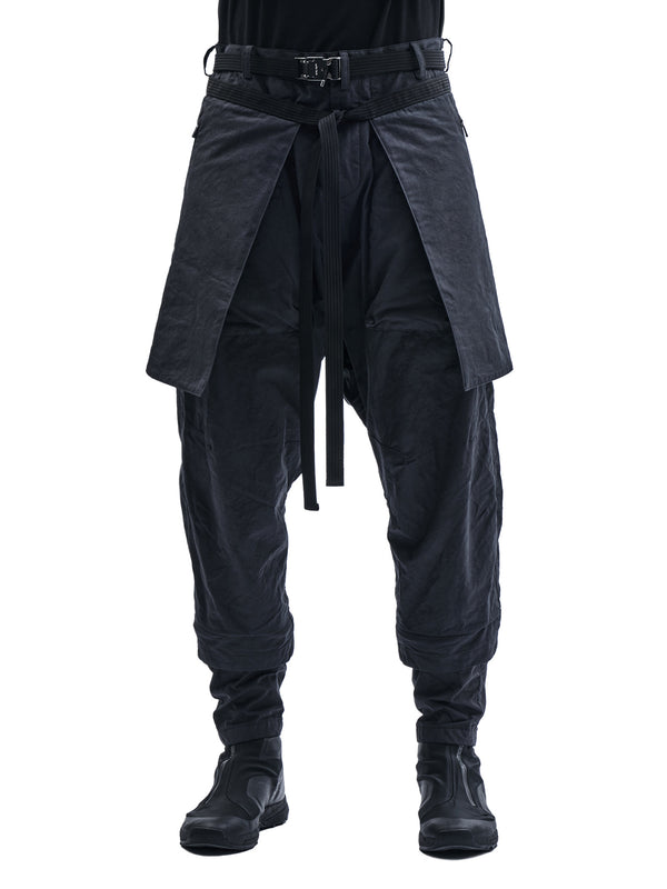 saieta cargo pants stotz etaproof charcoal dye