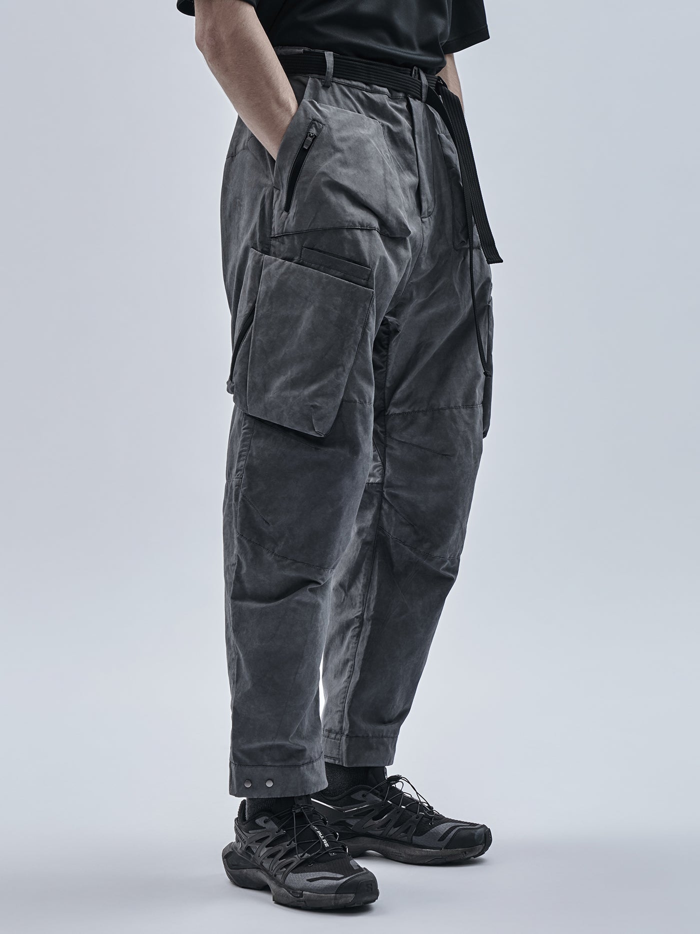 loratu cargo pants (XX) cold dyed grey – enfin levé