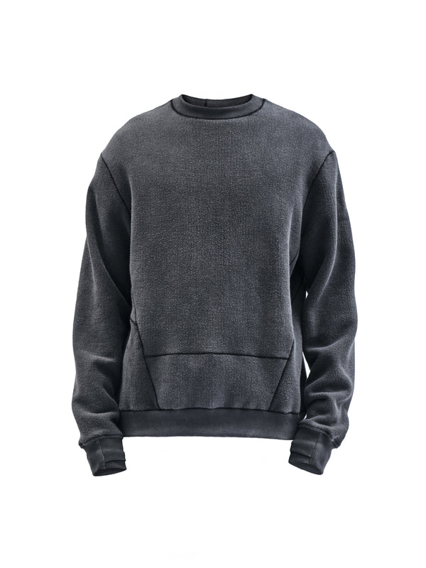 harria crewneck cold dyed grey