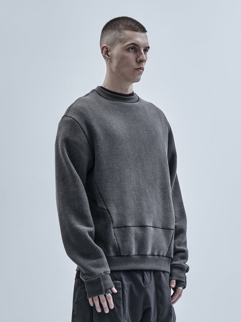 harria crewneck cold dyed grey