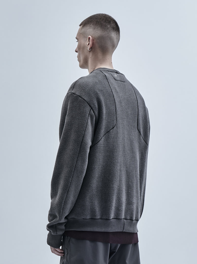 harria crewneck cold dyed grey