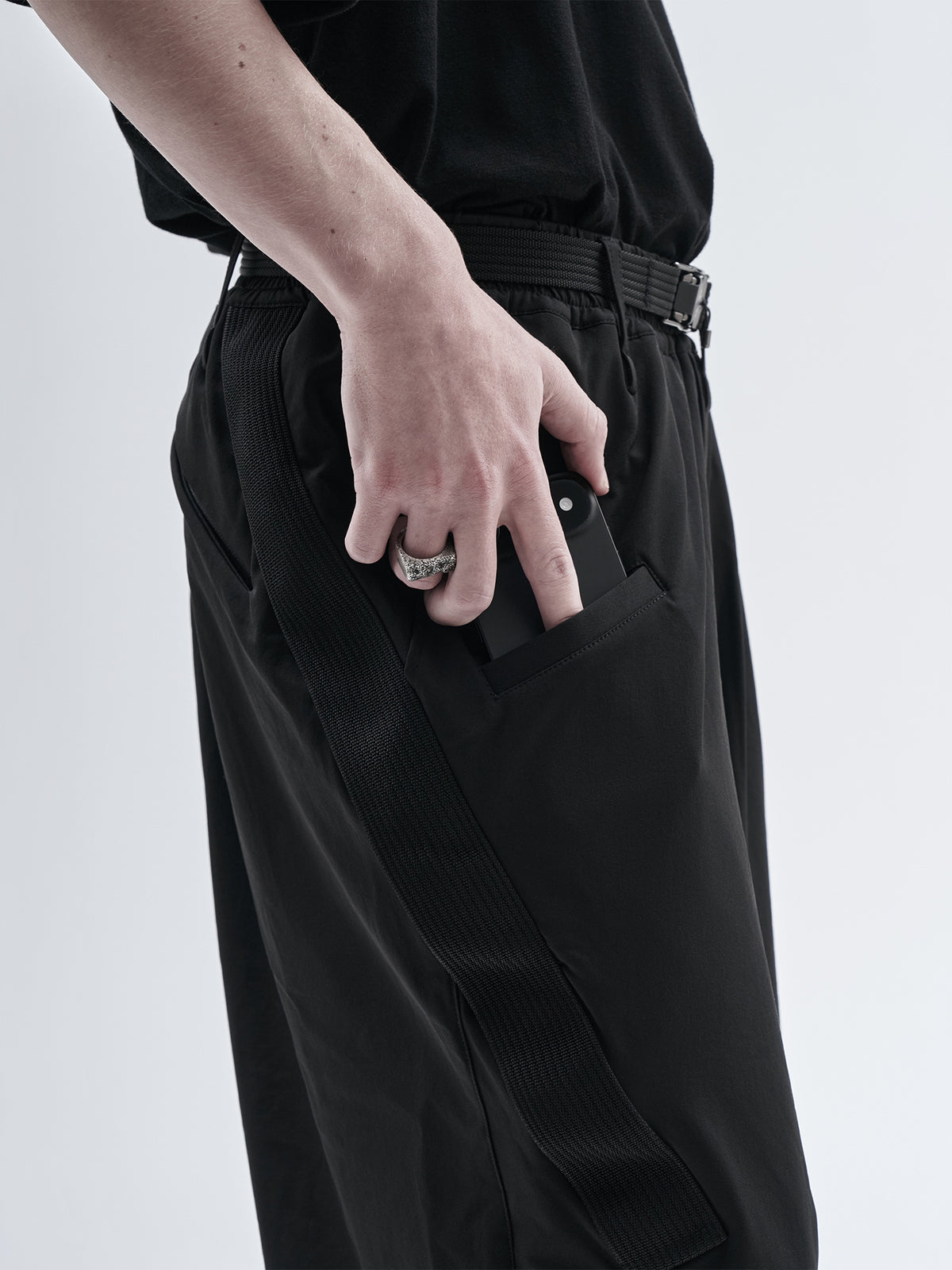 haitz cropped pants schoeller dryskin black