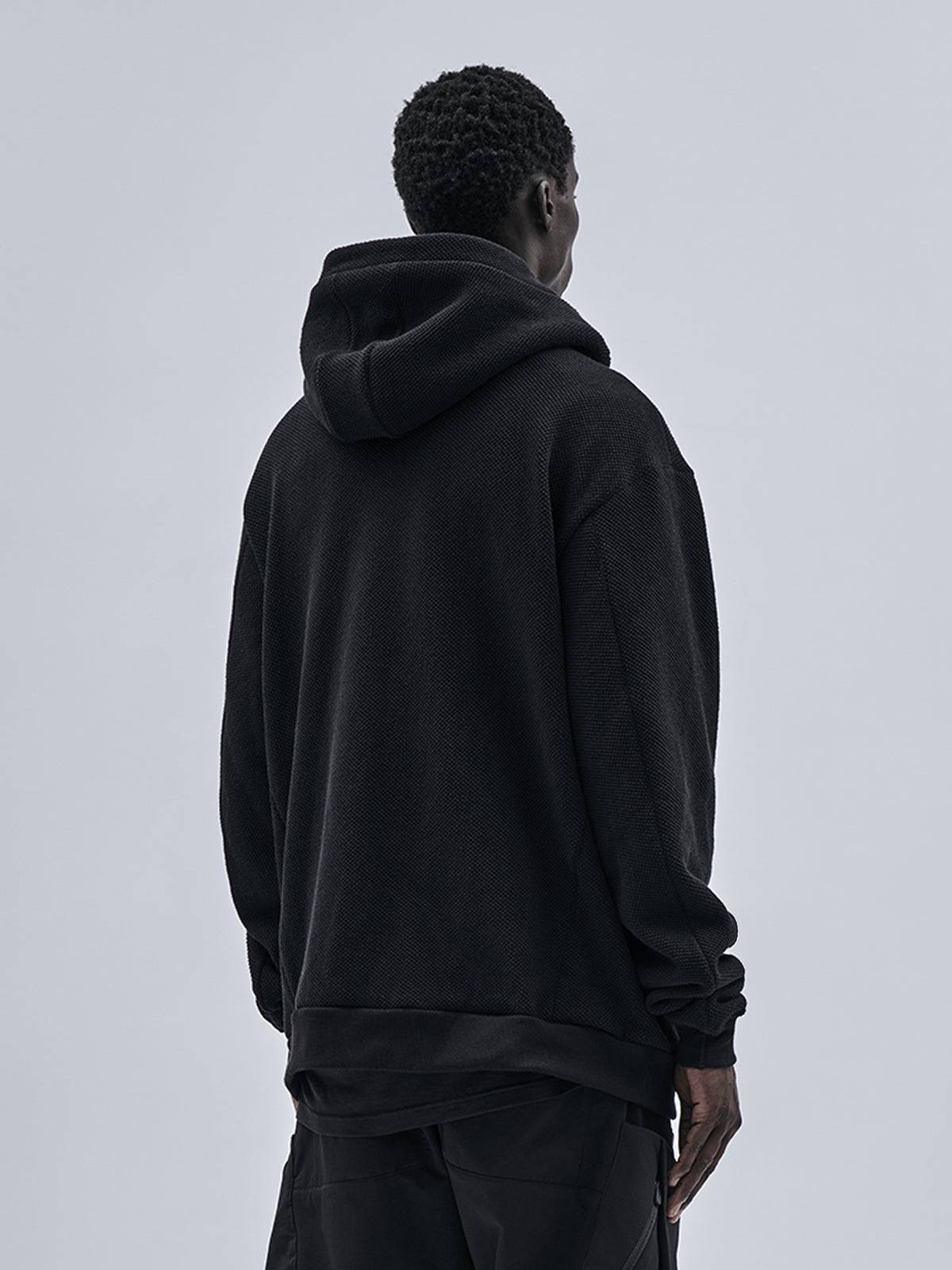 gurutze textured cotton hoodie