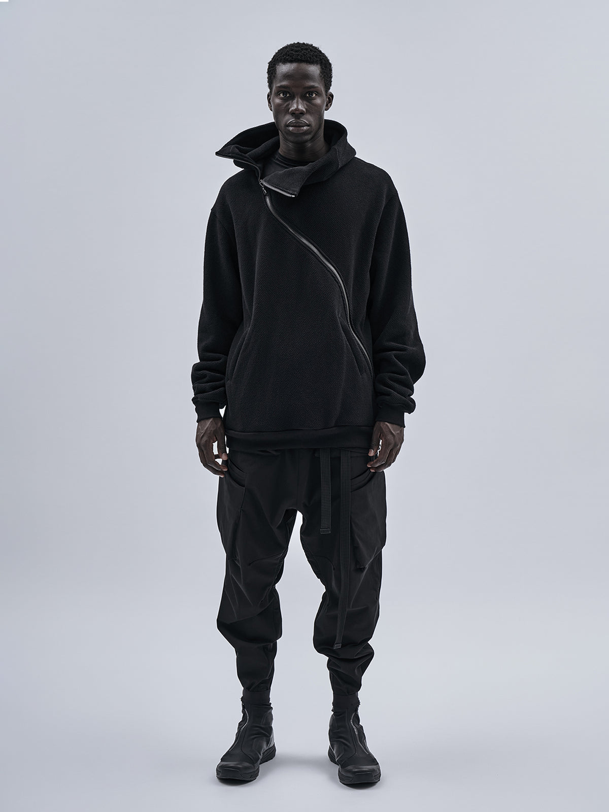 gurutze textured cotton hoodie