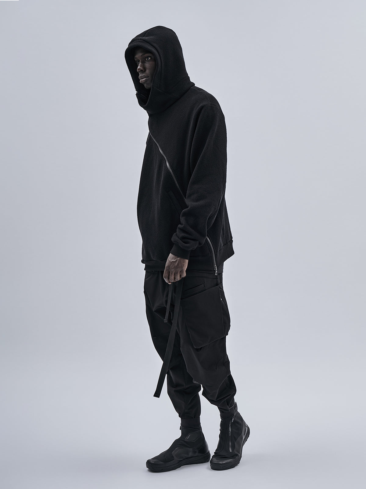 gurutze textured cotton hoodie