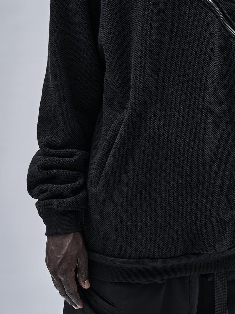 gurutze textured cotton hoodie