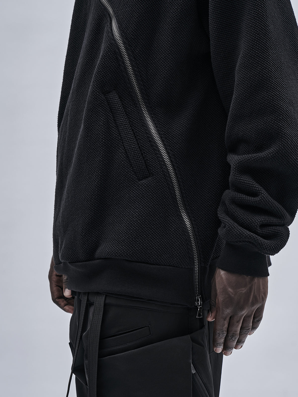 gurutze textured cotton hoodie