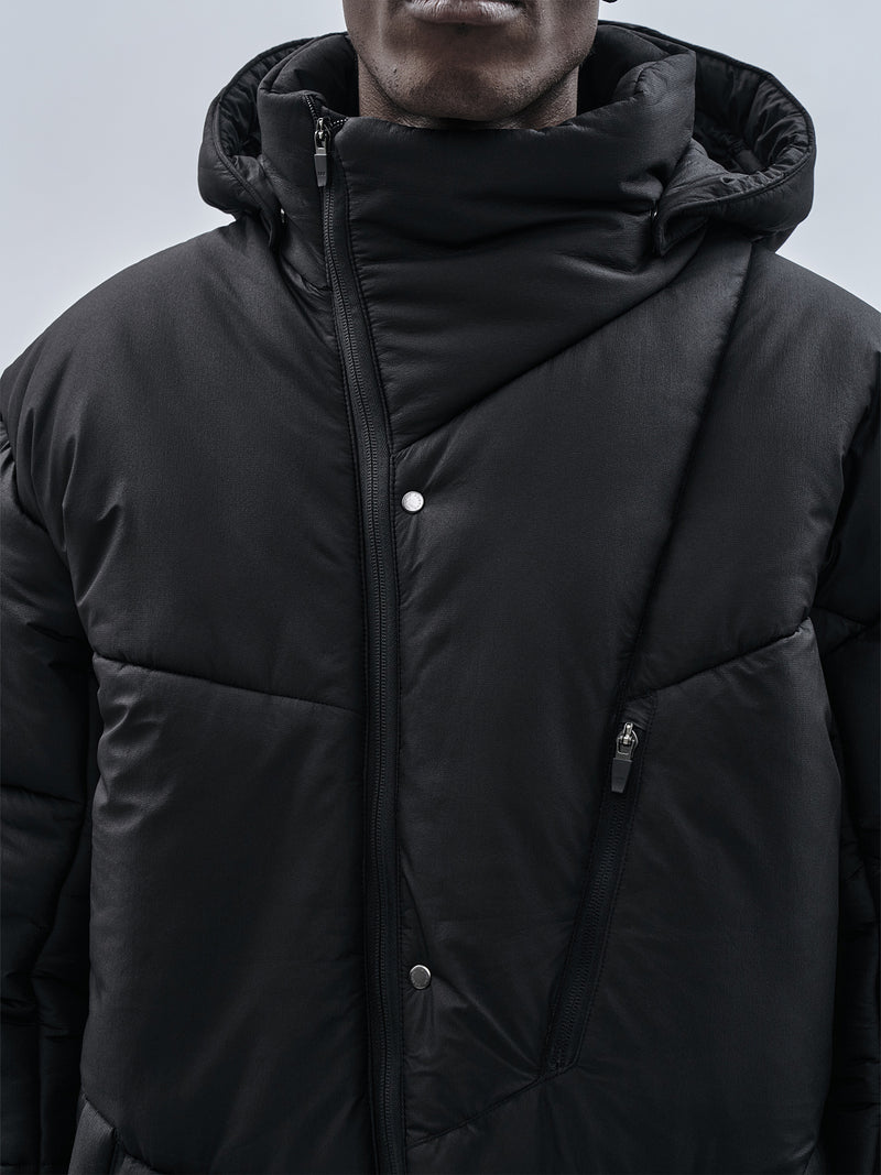 bihotz padded coat black