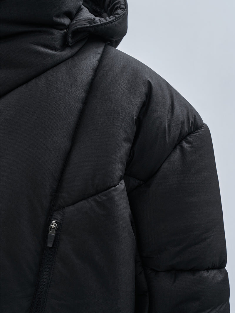 bihotz padded coat black