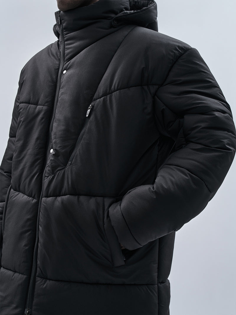 bihotz padded coat black