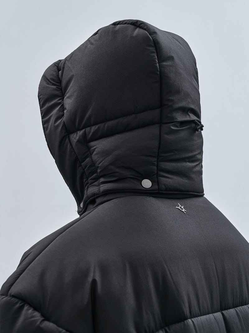 bihotz padded coat black