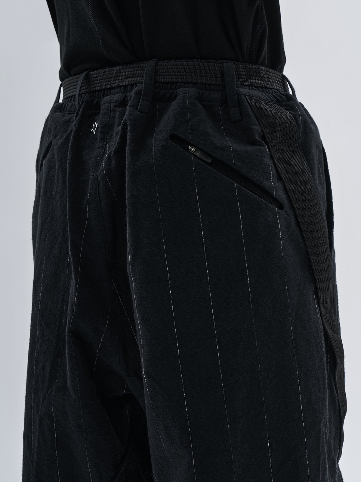 haitz cropped pants chalk stripe nightfall