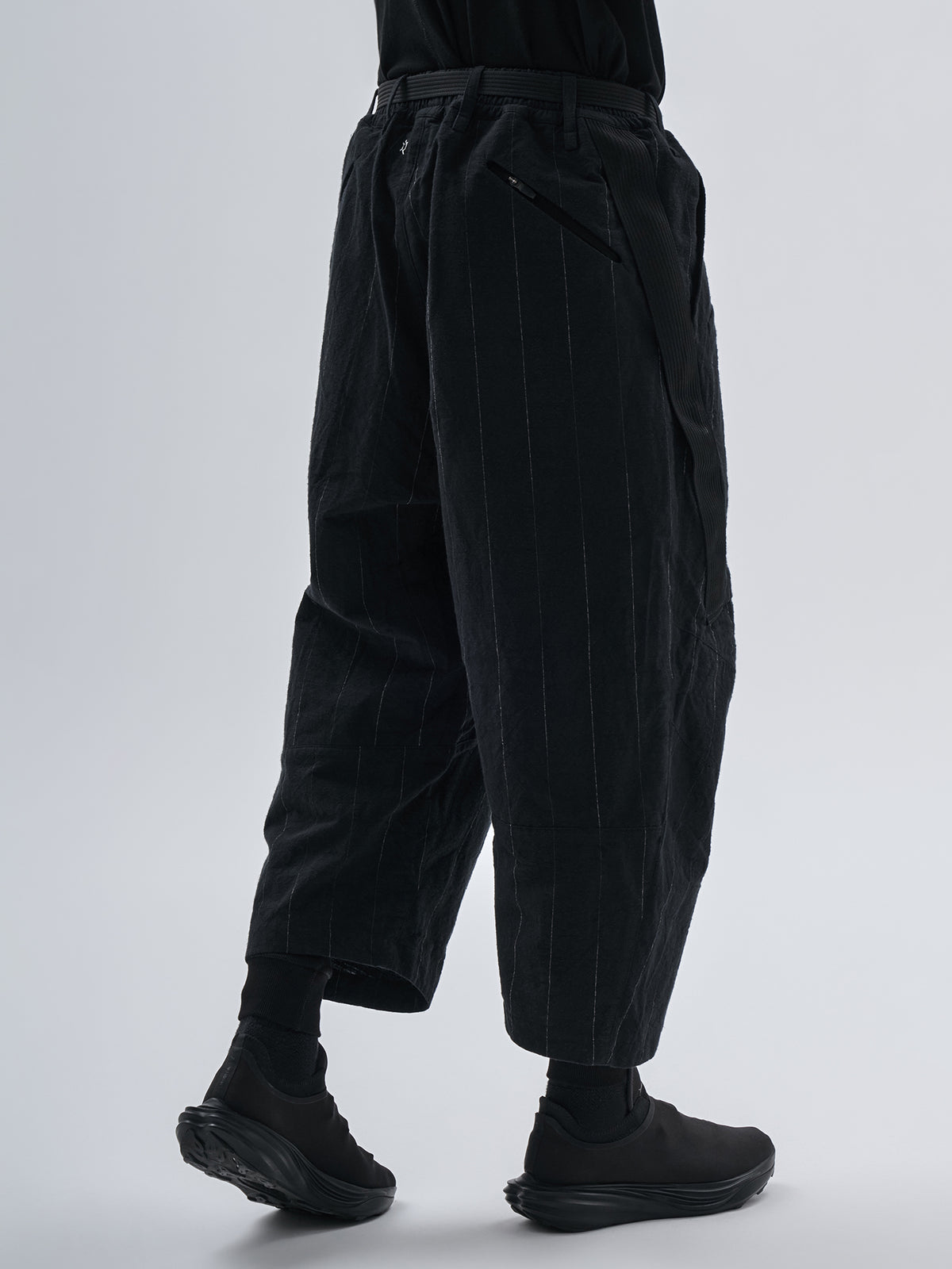 haitz cropped pants chalk stripe nightfall