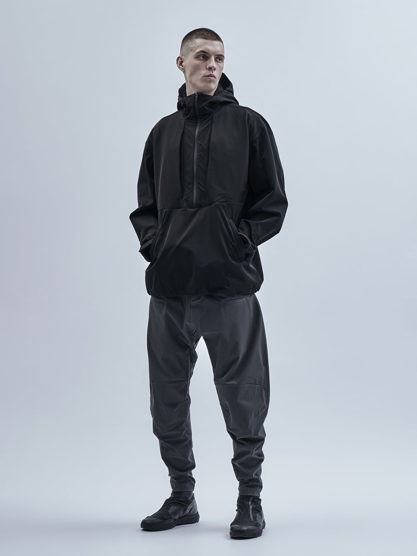 ihes articulated pants schoeller dryskin iron grey – enfin levé