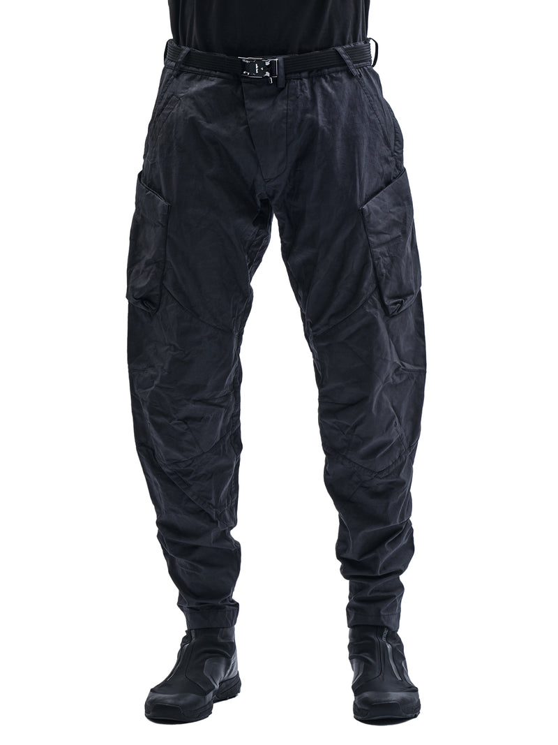 ameztu articulated cargo pants etaproof charcoal dye