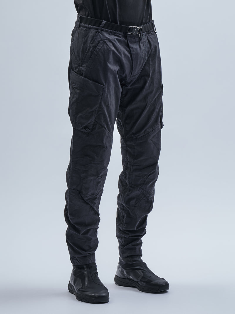 ameztu articulated cargo pants etaproof charcoal dye