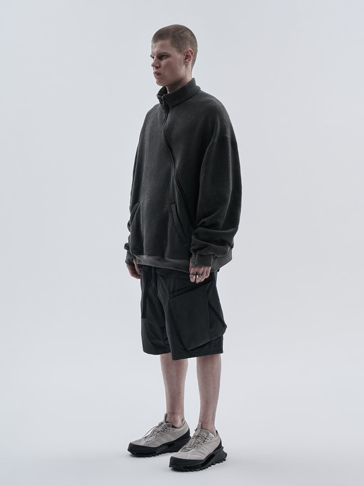 goratz shorts cold dyed grey