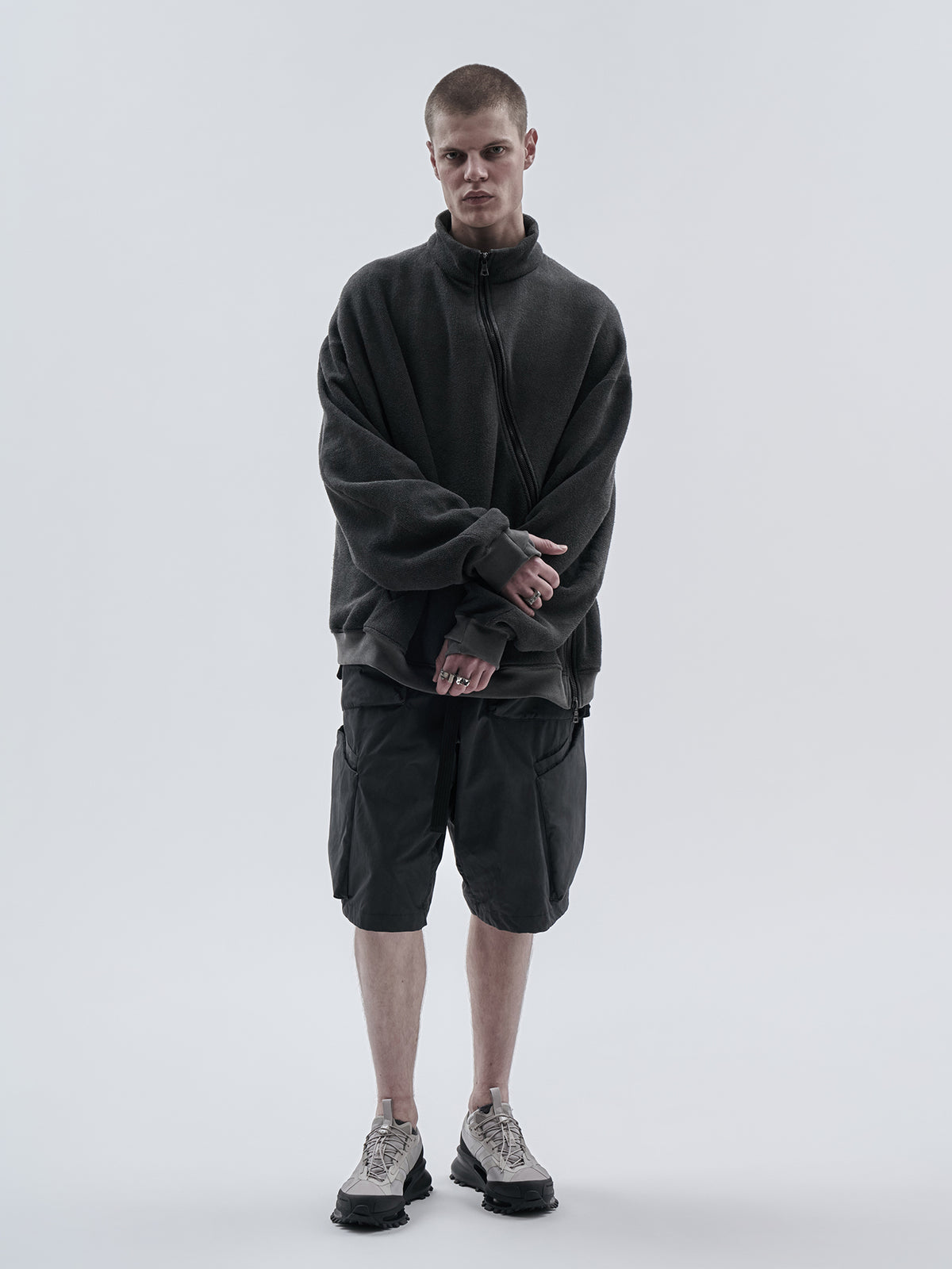goratz shorts cold dyed grey