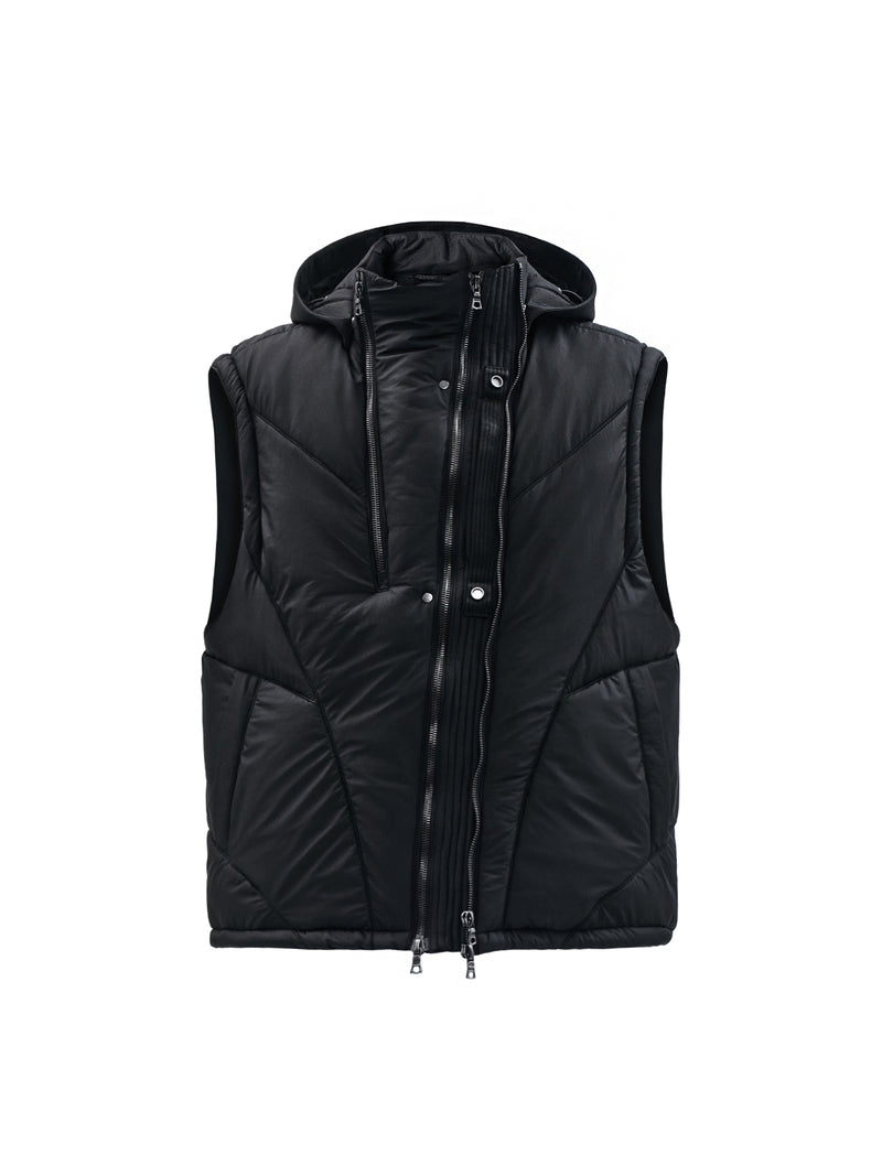 otzan padded vest black