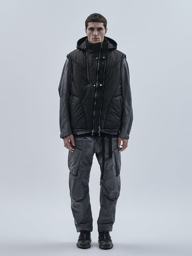 otzan padded vest black
