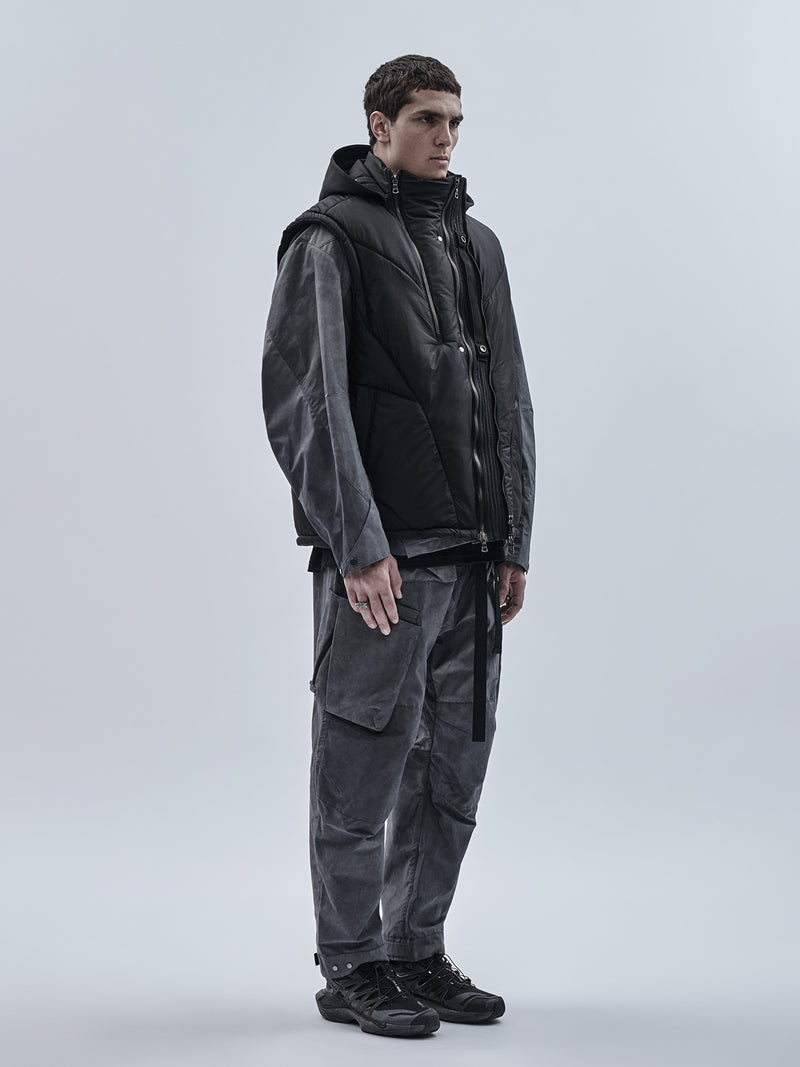 otzan padded vest black