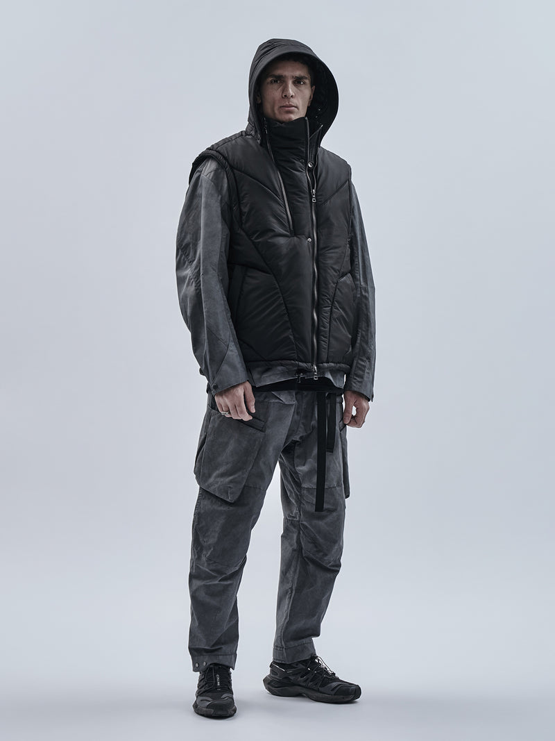 otzan padded vest black