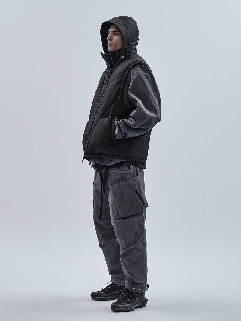 otzan padded vest black