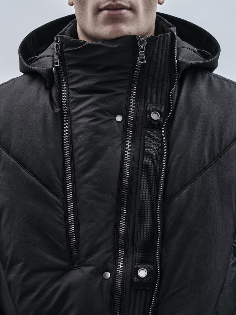 otzan padded vest black