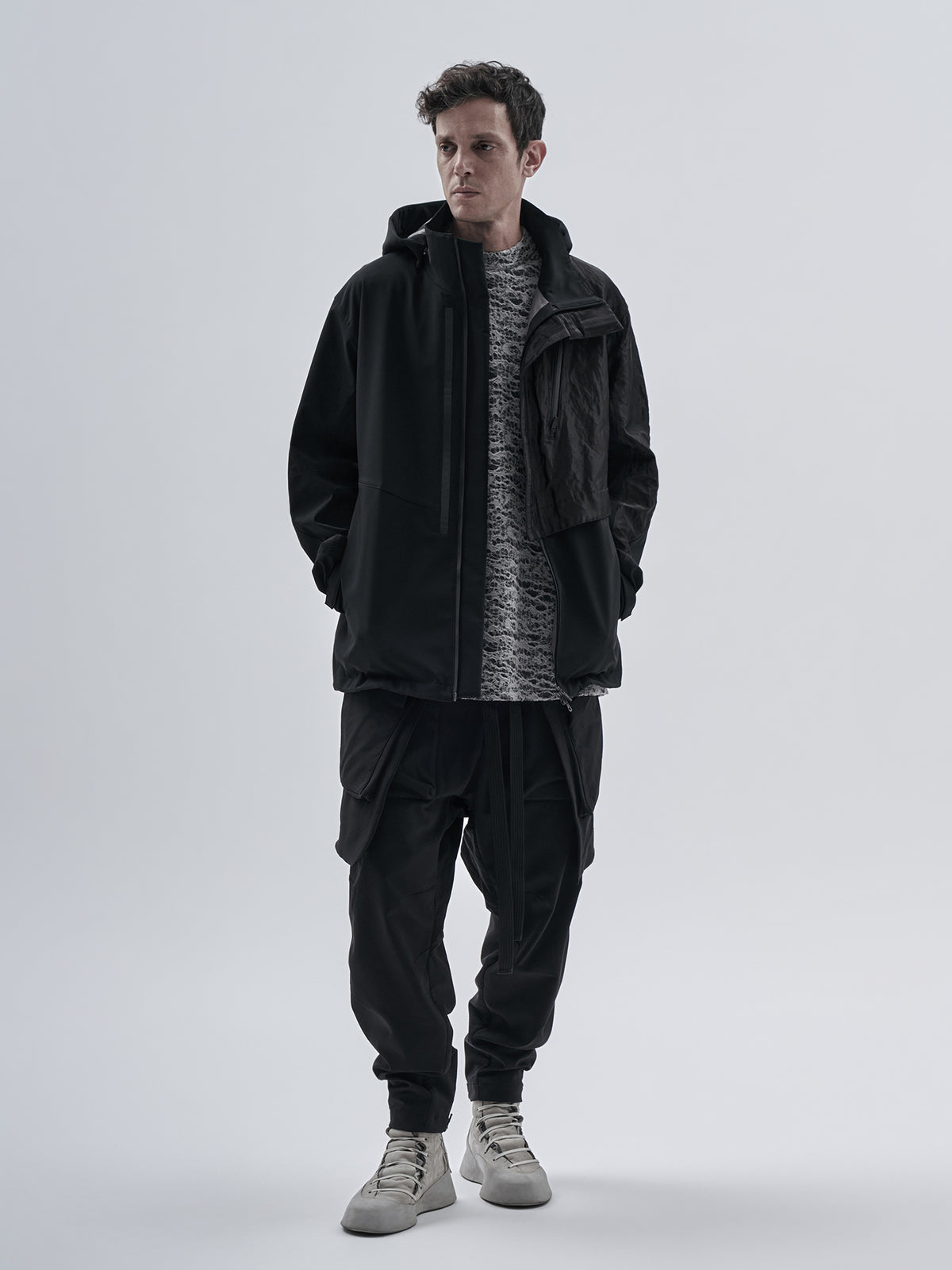 uhain jacket schoeller metal / allweather black