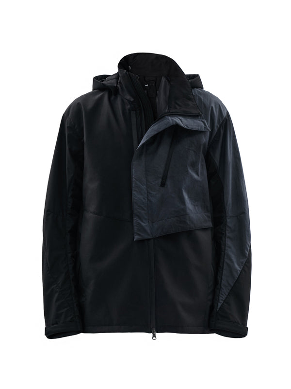uhain jacket cold dyed obsidian blue / black