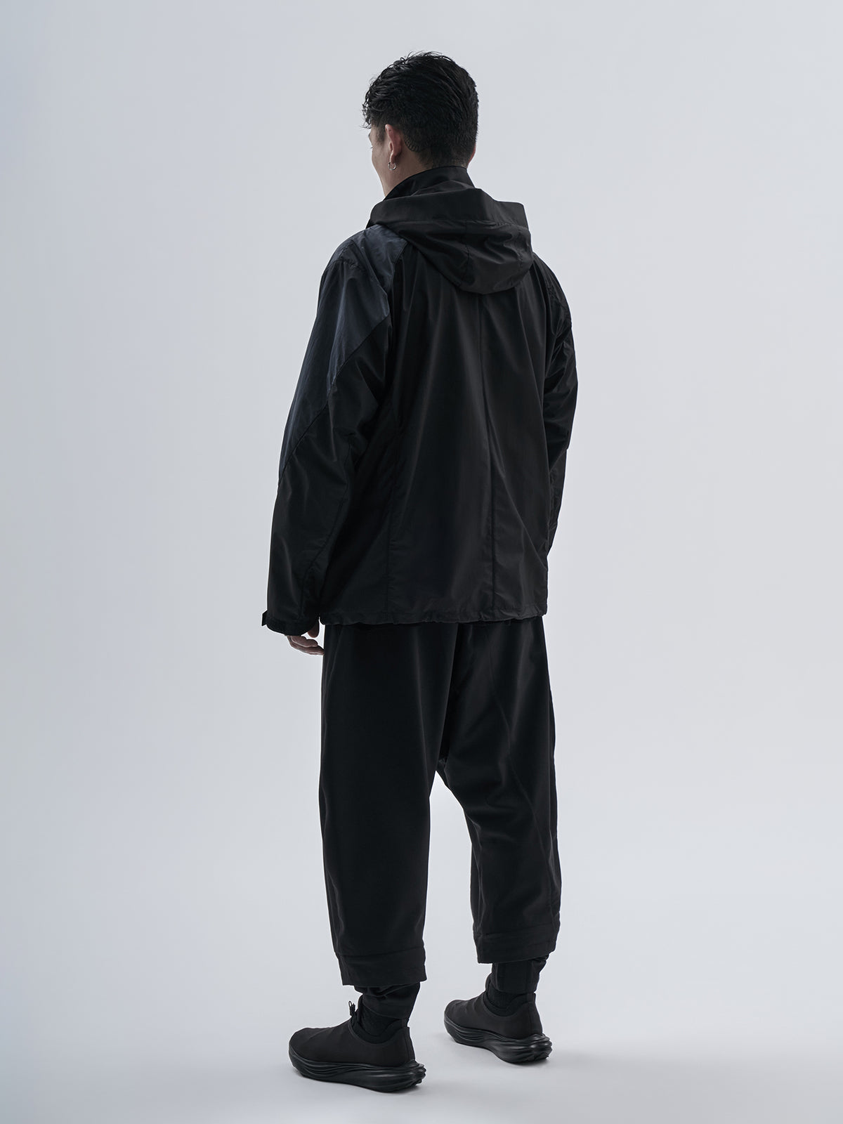 uhain jacket cold dyed obsidian blue / black