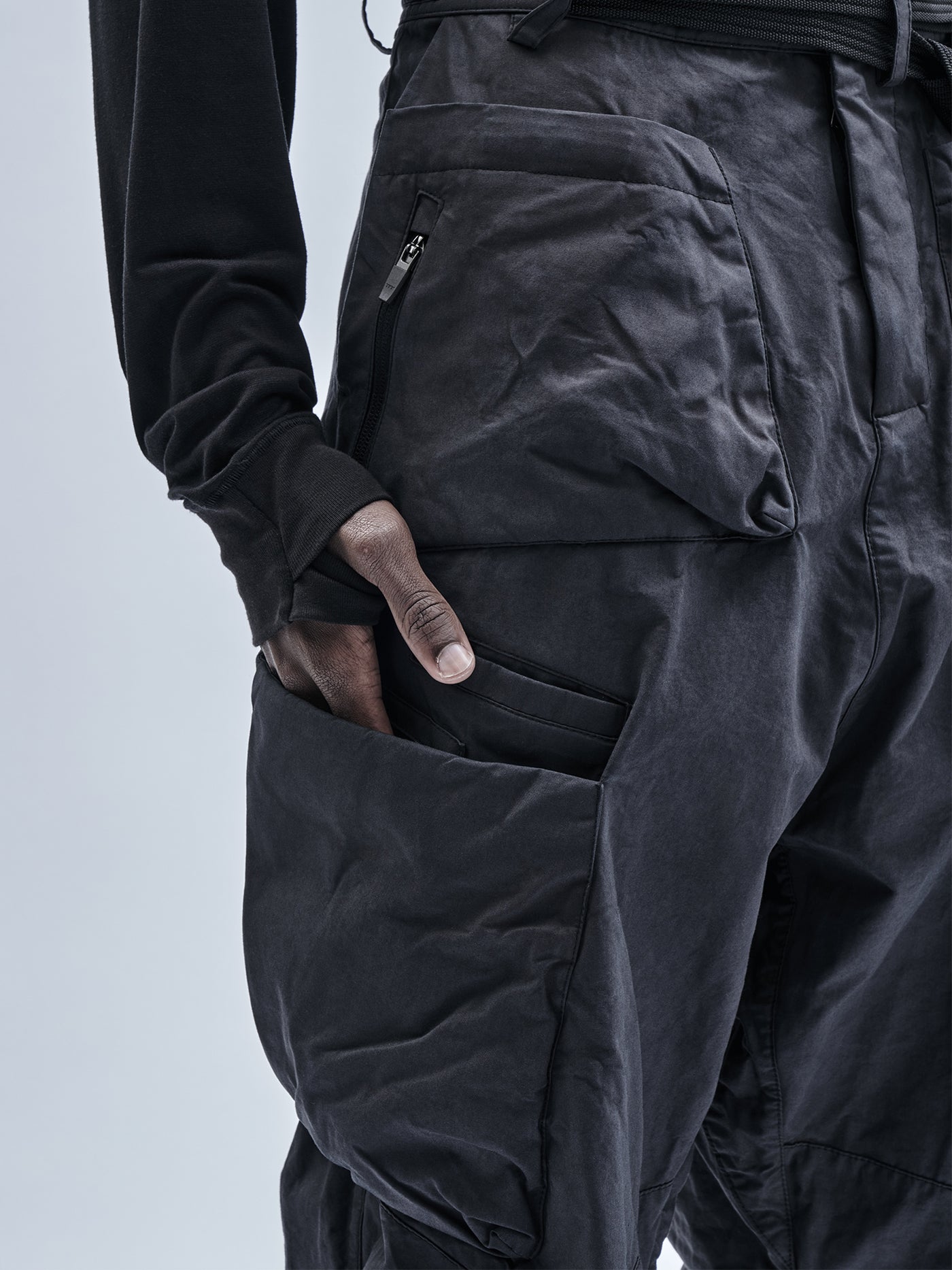 loratu cargo pants stotz etaproof charcoal dye – enfin levé