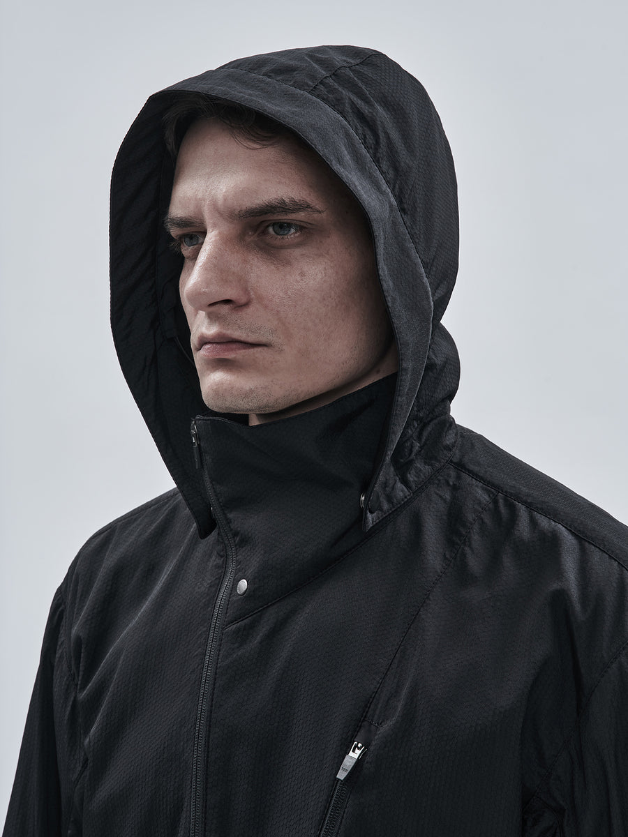 Detachable hood construction