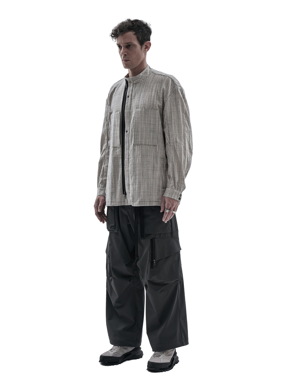 zuri jacket chalk stripe moon