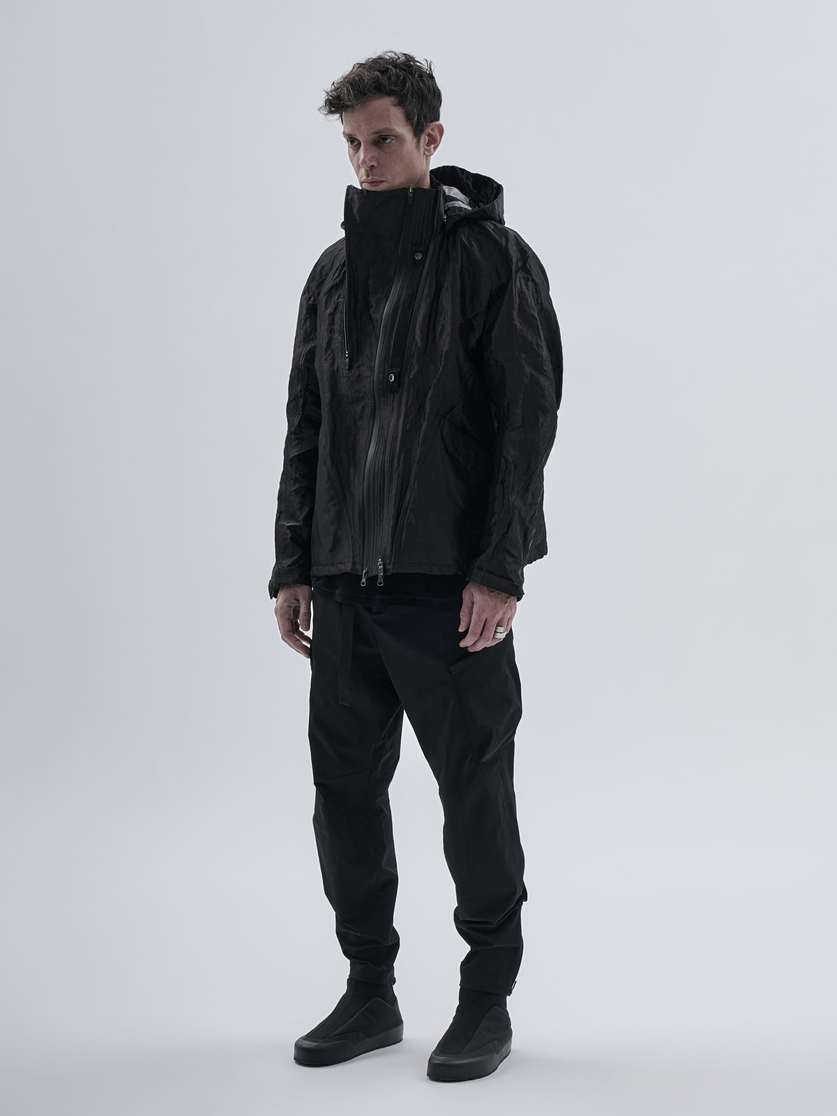 erantzun jacket schoeller metal black