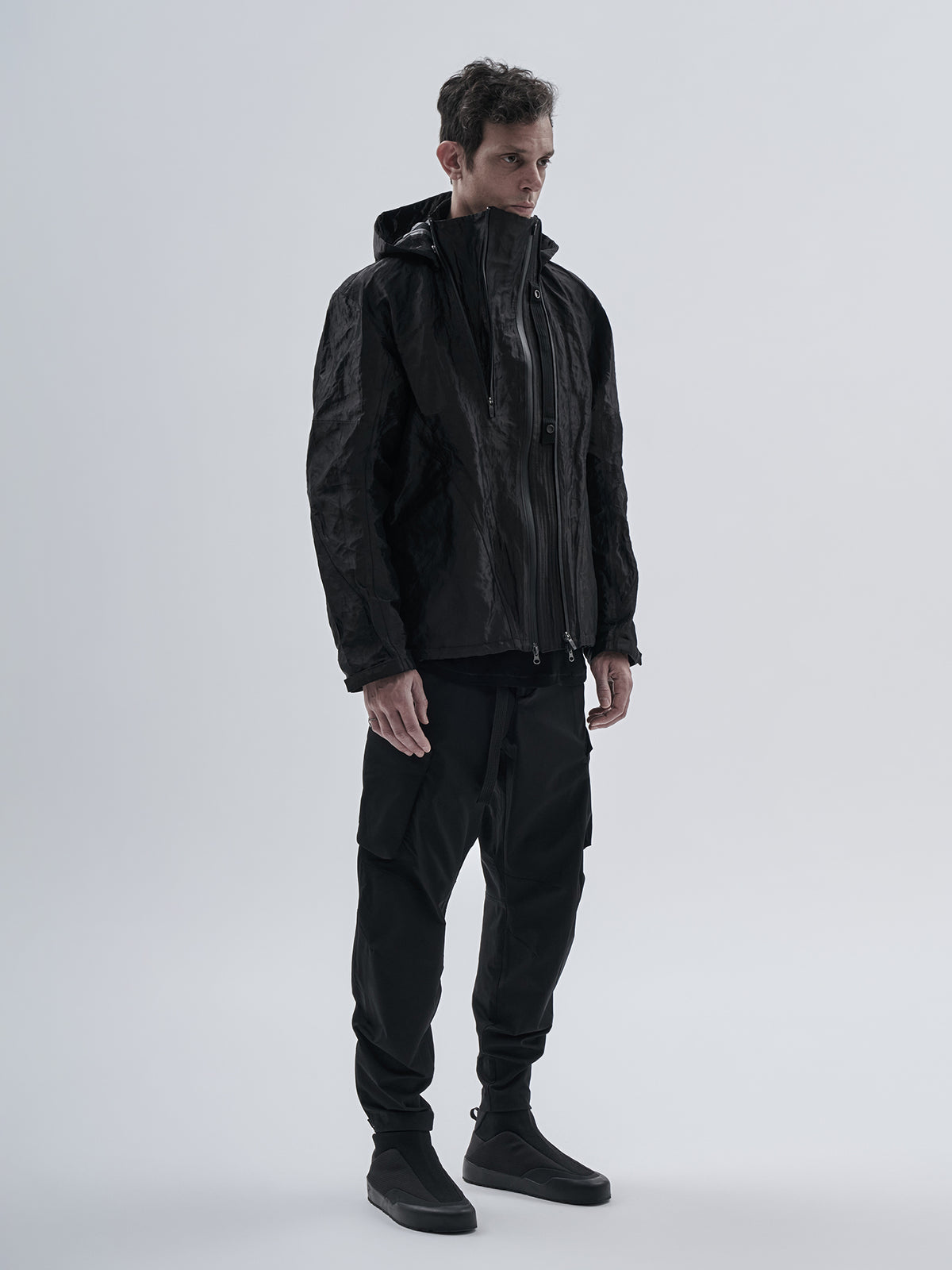 erantzun jacket schoeller metal black
