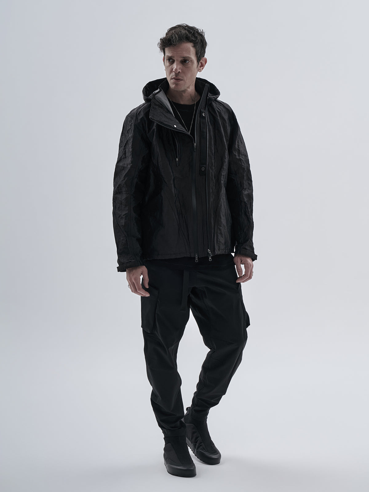 erantzun jacket schoeller metal black