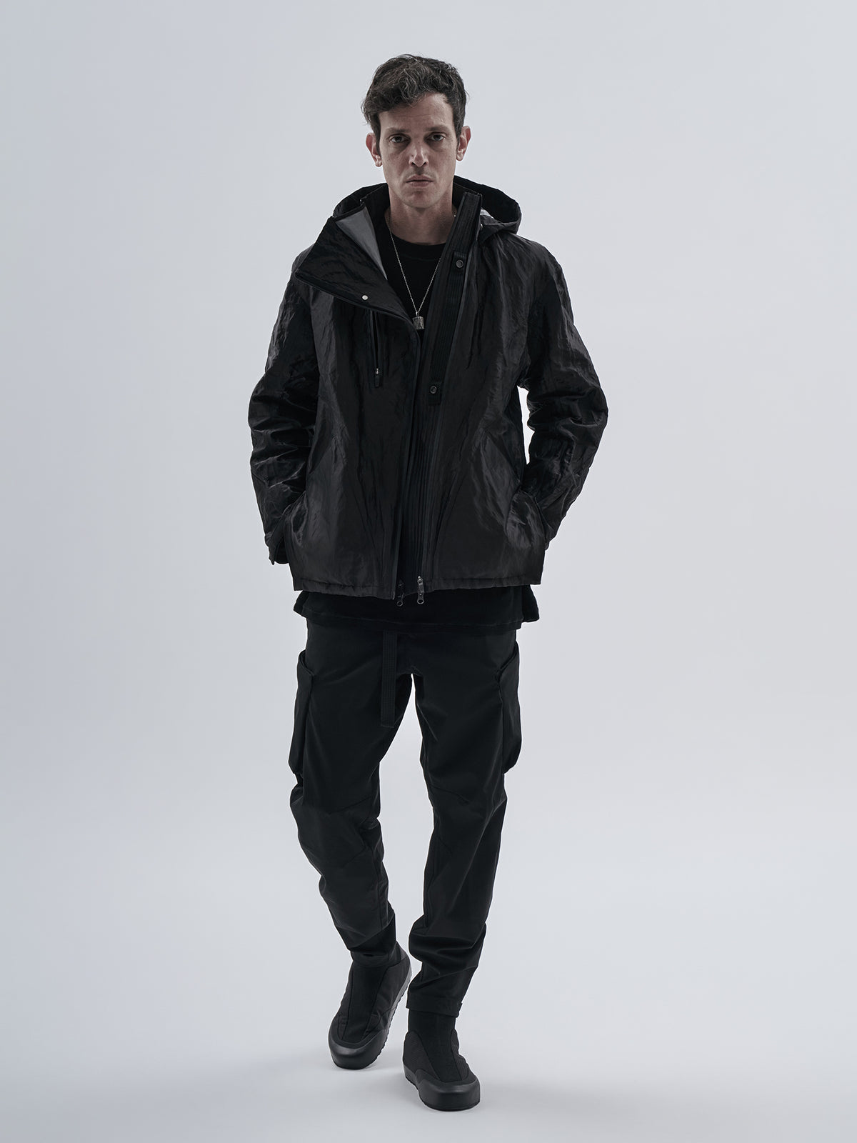 erantzun jacket schoeller metal black