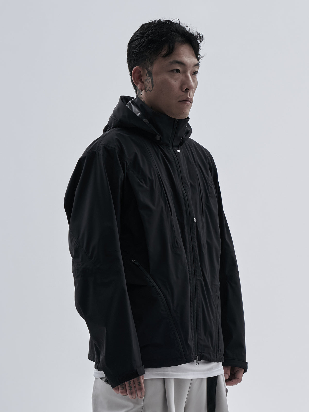 orain jacket schoeller allweather black / silver