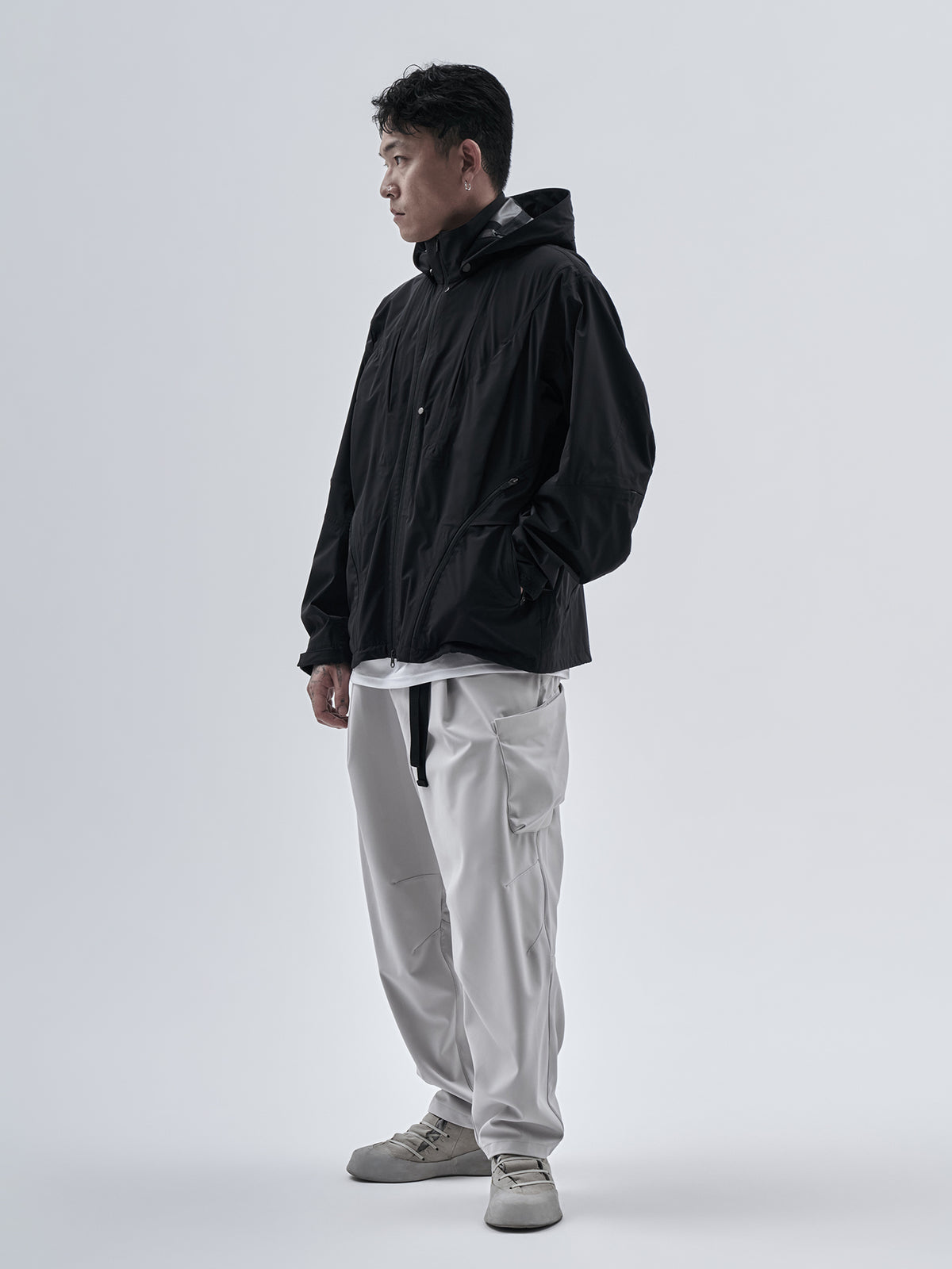orain jacket schoeller allweather black / silver