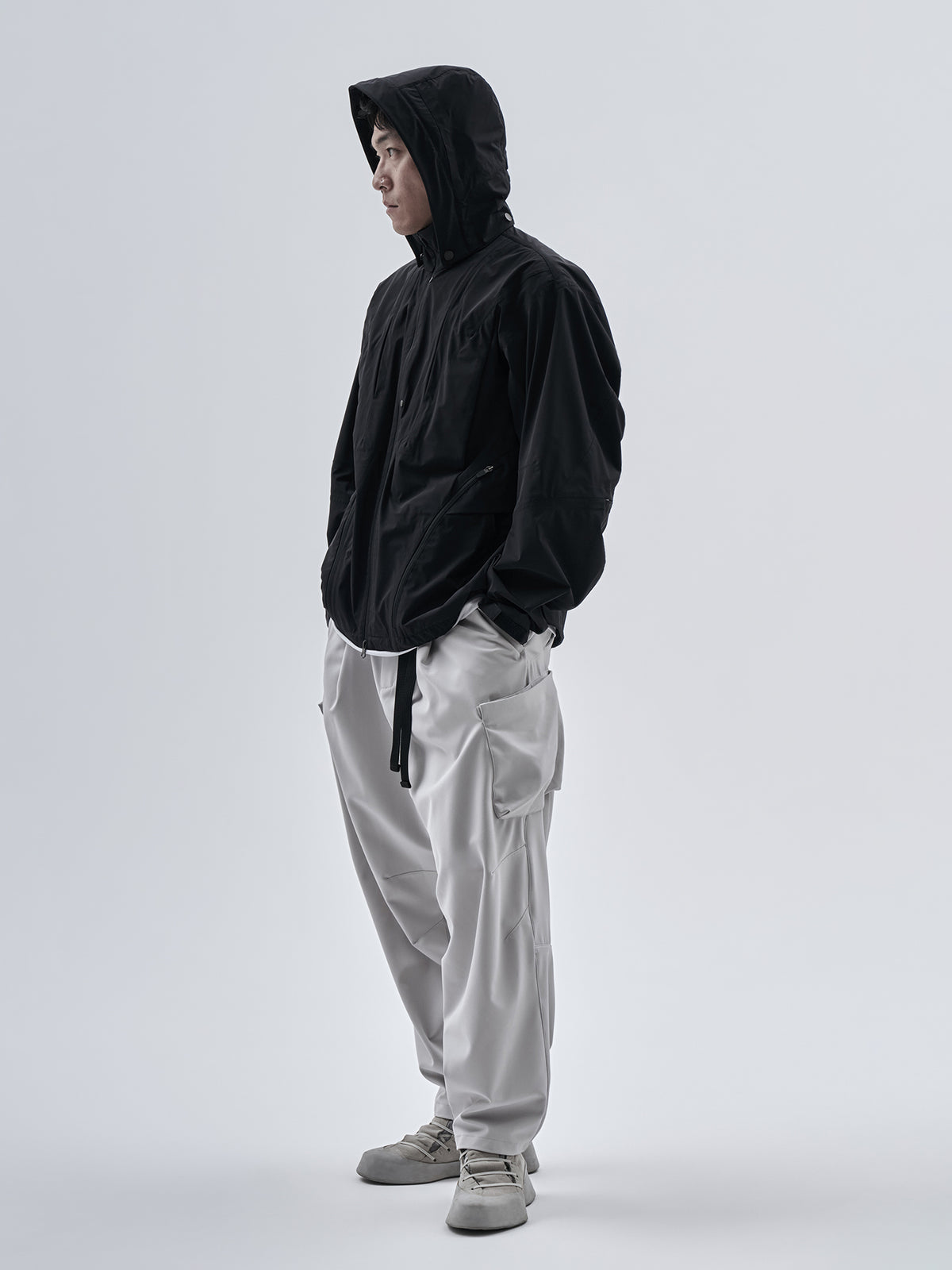 orain jacket schoeller allweather black / silver