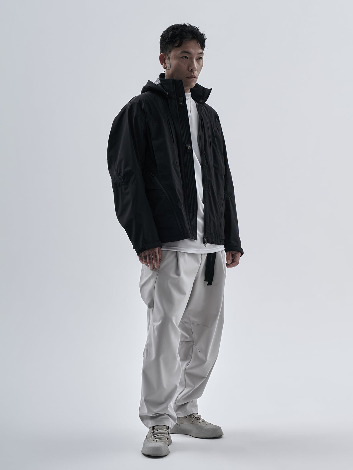 orain jacket schoeller allweather black / silver