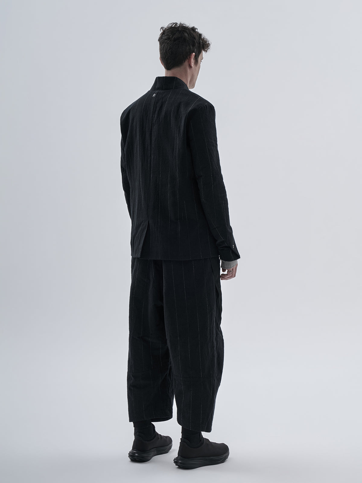 areso blazer chalk stripe nightfall