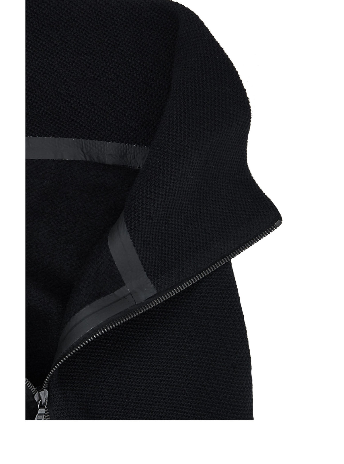 alza textured cotton poncho black