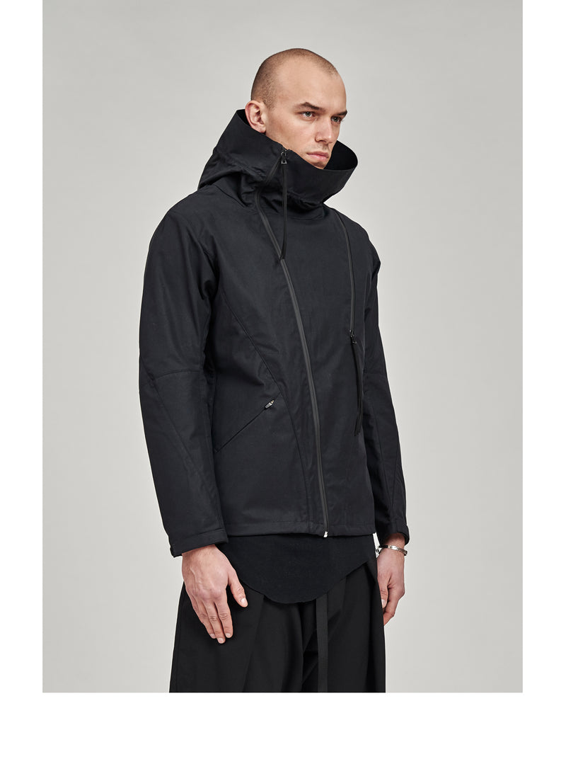 leioa asymmetrical jacket black