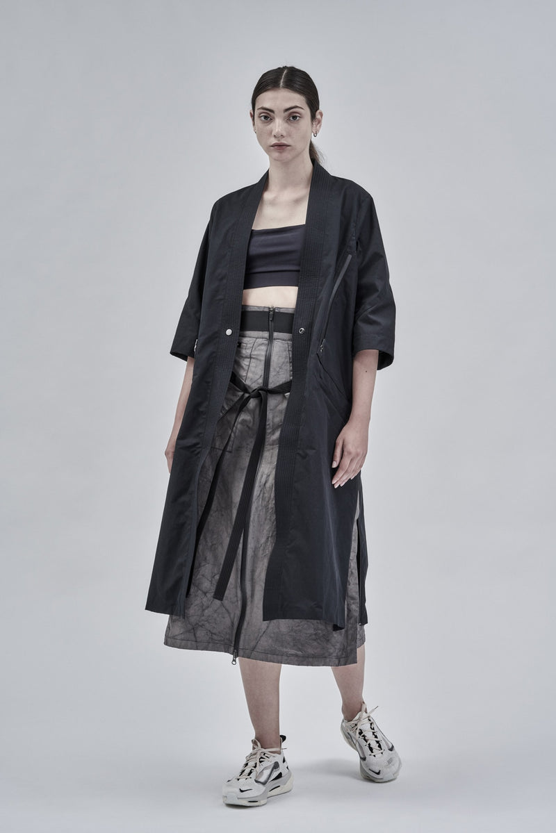 zuhaitz long cargo skirt etaproof ash dye